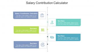 Salary contribution calculator ppt powerpoint presentation infographic template portfolio cpb