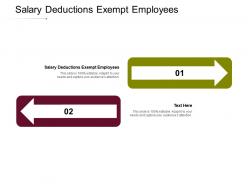 Salary deductions exempt employees ppt powerpoint presentation introduction cpb