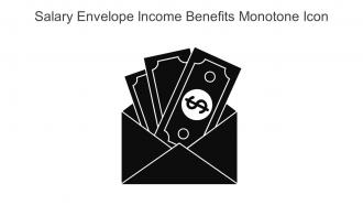 Salary Envelope Income Benefits Monotone Icon In Powerpoint Pptx Png And Editable Eps Format