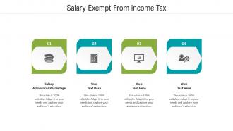 Salary exempt from income tax ppt powerpoint presentation infographic template designs cpb