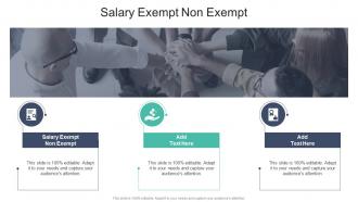 Salary Exempt Non Exempt In Powerpoint And Google Slides Cpb