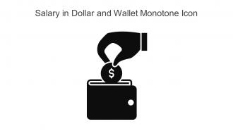 Salary In Dollar And Wallet Monotone Icon In Powerpoint Pptx Png And Editable Eps Format