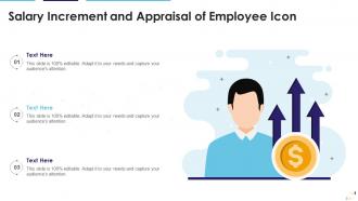Salary Increment And Appraisal Of Employee Icon