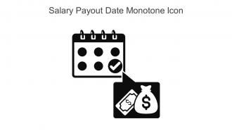 Salary Payout Date Monotone Icon In Powerpoint Pptx Png And Editable Eps Format