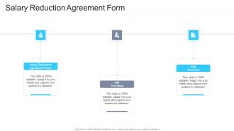 Salary Reduction Agreement Form In Powerpoint And Google Slides Cpb