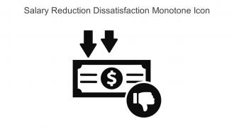 Salary Reduction Dissatisfaction Monotone Icon In Powerpoint Pptx Png And Editable Eps Format