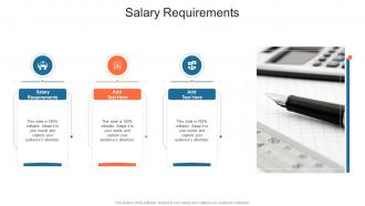 Salary Requirements In Powerpoint And Google Slides Cpb