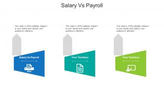 Salary Vs Payroll Ppt Powerpoint Presentation Gallery Ideas Cpb