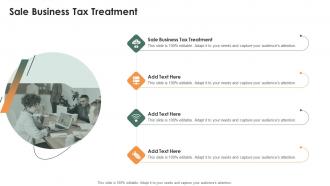 Sale Business Tax Treatment In Powerpoint And Google Slides Cpb