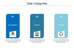 Sale categories ppt powerpoint presentation icon designs cpb