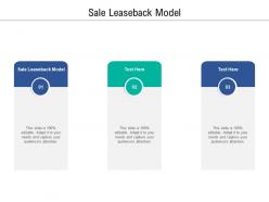 Sale leaseback model ppt powerpoint presentation infographic template pictures cpb