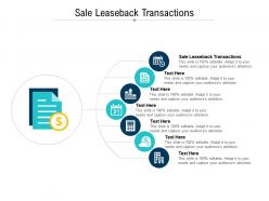 Sale leaseback transactions ppt powerpoint presentation portfolio smartart cpb