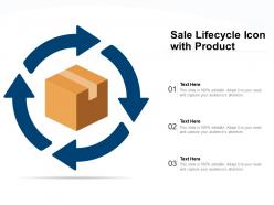 Sale lifecycle icon with product