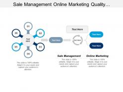 Sale management online marketing quality management project management cpb