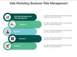 Sale marketing business risk management ppt powerpoint presentation professional graphics example cpb