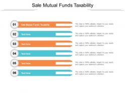 Sale mutual funds taxability ppt powerpoint presentation styles design templates cpb