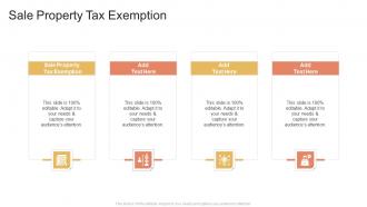Sale Property Tax Exemption In Powerpoint And Google Slides Cpb