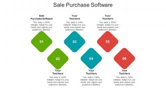 Sale purchase software ppt powerpoint presentation guidelines cpb