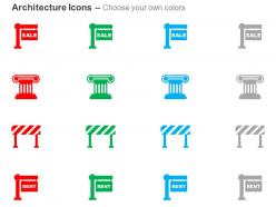 Sale rent signpost pillar construction ppt icons graphics