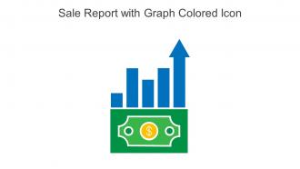 Sale Report With Graph Colored Icon In Powerpoint Pptx Png And Editable Eps Format