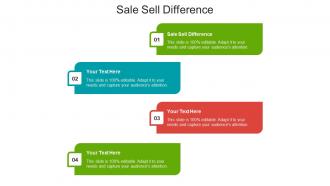 Sale sell difference ppt powerpoint presentation professional vector cpb