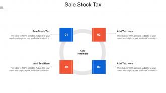 Sale Stock Tax Ppt Powerpoint Presentation Summary Skills Cpb