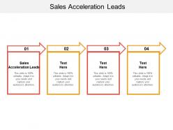 Sales acceleration leads ppt powerpoint presentation show format cpb