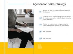 Sales action plan to boost top line revenue growth agenda for sales strategy