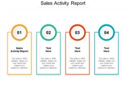 Sales activity report ppt powerpoint presentation outline topics cpb