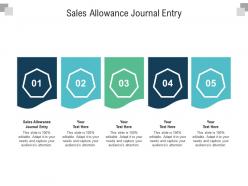 Sales allowance journal entry ppt powerpoint presentation file design inspiration cpb