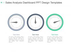 Sales analysis dashboard snapshot ppt design templates