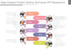 Sales analysis problem solving techniques ppt background