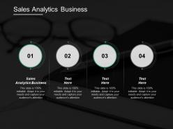 Sales analytics business ppt powerpoint presentation inspiration infographics cpb