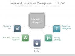 Sales and distribution management ppt icon