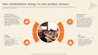 Sales And Distribution Strategy For Start Up Bakery Supply Store Business Plan BP SS