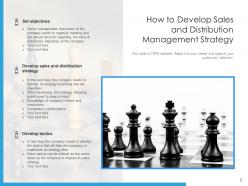 Sales and distribution strategy management process techniques strategies