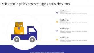 Sales And Logistics New Strategic Approaches Icon