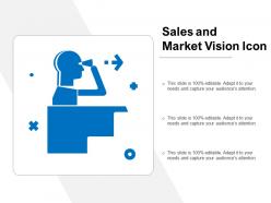Sales and market vision icon