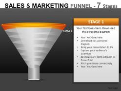 Sales and marketing 7 stages powerpoint presentation slides db