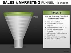 Sales and marketing 8 stages powerpoint presentation slides db