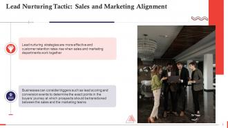 Sales And Marketing Alignment As A Lead Nurturing Tactic Training Ppt