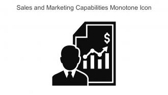 Sales And Marketing Capabilities Monotone Icon In Powerpoint Pptx Png And Editable Eps Format