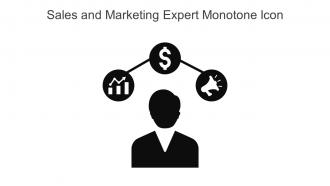 Sales And Marketing Expert Monotone Icon In Powerpoint Pptx Png And Editable Eps Format