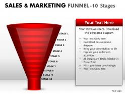 14704235 style layered funnel 10 piece powerpoint presentation diagram infographic slide