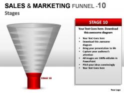 Sales and marketing funnel 10 stages powerpoint presentation slides