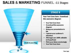 Sales and marketing funnel 11 stages powerpoint presentation slides