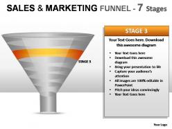 Sales and marketing funnel 7 stages powerpoint presentation slides