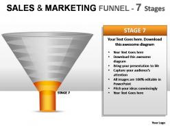 Sales and marketing funnel 7 stages powerpoint presentation slides