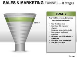 Sales and marketing funnel 8 stages powerpoint presentation slides