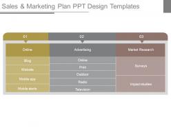 Sales and marketing plan ppt design templates
